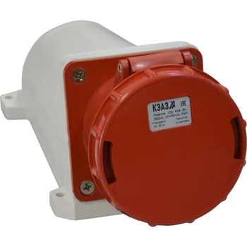 

Socket 135 63A 6h 380ac 3P + PE + N IP67 surface mount keaz 241221