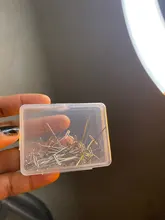 AliLeader-alfileres plateados de buena calidad para hacer pelucas, agujas de pelo de costura, 38mm de largo, 50 uds.