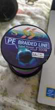 Fishing-Line Braided Multifilament PE 4-Strands Sougayilang Smooth-Pesca 300M