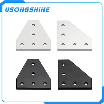 

5 holes 90 degree joint board plate corner angle bracket connection joint strip for 2020 aluminum profile