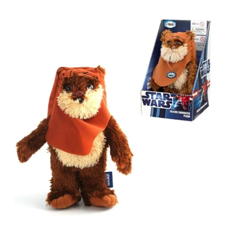 

Underground Toys Star Wars Plush - Stuffed Talking 9" Wicket Ewok Character Plush Toy