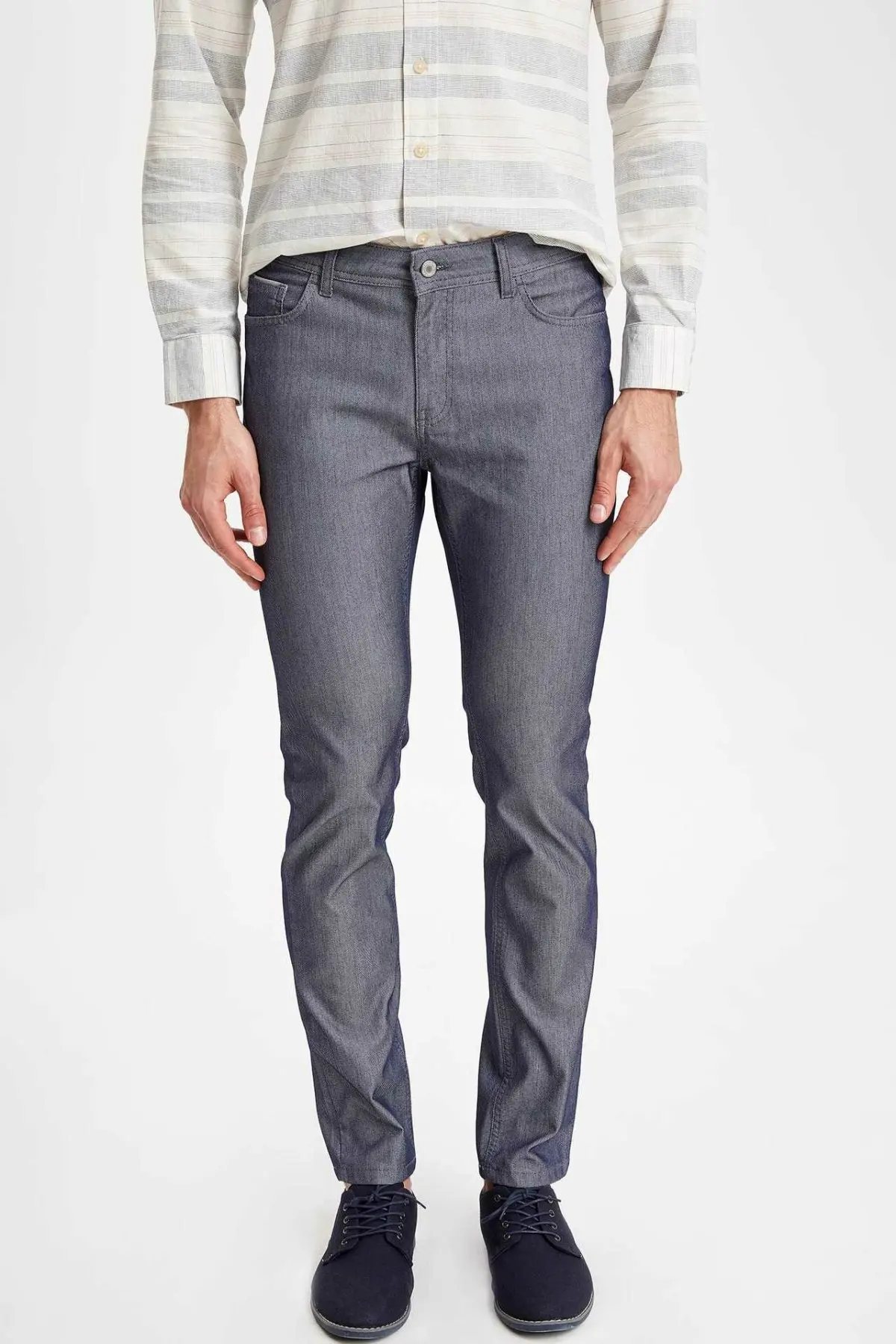 

DeFacto Office Man Fashion Trousers Male High Quality Long Pants Suit Comfortable Men's Loose Gray Pants New - K0230AZ19SP