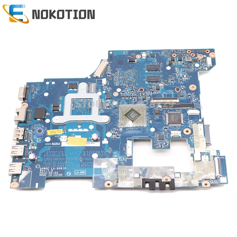 Great Value  NOKOTION QAWGE LA-8681P MAIN BOARD For Lenovo ideapad G485 14 inch laptop motherboard HD6300+HD7310