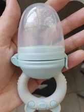 Chupete con mango de oso para bebé, alimentador de silicona de grado alimenticio PP, tetina de entrenamiento, botellas de chupete de fruta fresca, 1 Uds.