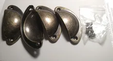 Shell-Pull-Handles Furniture-Knobs Cabinet-Door-Handle Drawer Cupboard Metal KAK Kitchen