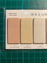 Juego de 6 colores bonitos, novedad, notas recordatorias adhesivas, pegatinas de índice, marcador de página, pegatina de bandera, suministros de papelería de oficina escolar