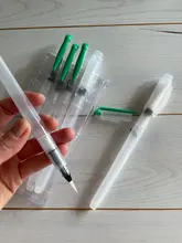 Pincel de pintura rellenable, 1/3/6 piezas, pincel de con depósito de agua para acuarela, lápiz de tinta para pinceles de acuarela suave para pintura, calligráfico, dibujo, suministros de arte