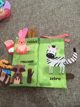 Libro de tela suave para bebés, juguete educativo Montessori para niños de 0 a 12 meses