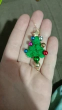 Snowman-Bells Drop-Earrings Party-Jewelry Tree Christmas Girl Green Women Metal for Dangle