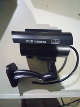 3 uds/1 bolso Cámara ficticia falsa simulación Solar impermeable al aire libre de vigilancia de seguridad CCTV con LED rojo parpadeante