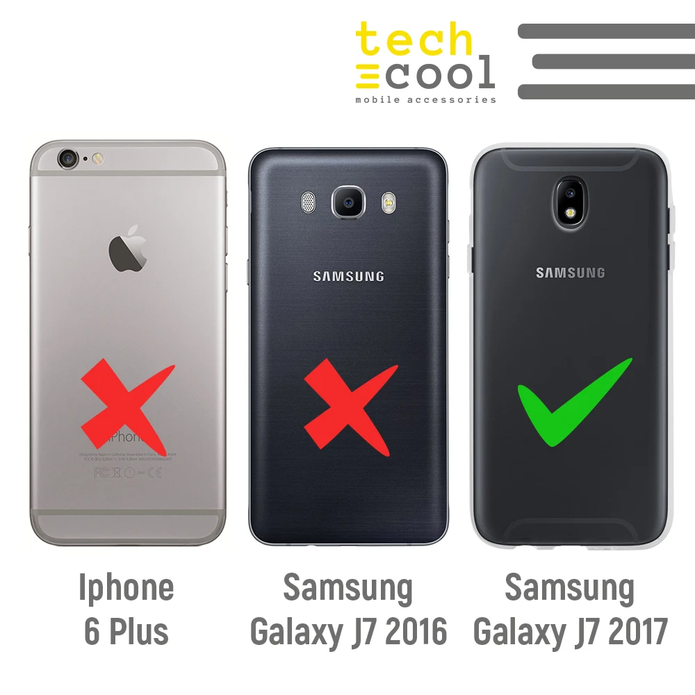 FunnyTech®Силиконовый чехол для Samsung Galaxy J7 2017 l кошки акварельные прозрачные|Бамперы| |