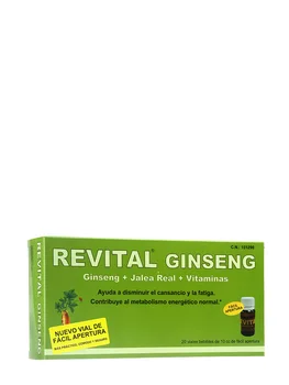 

Revital ginseng + Vitamin c + Royal Jelly 20 ampoules returns energy