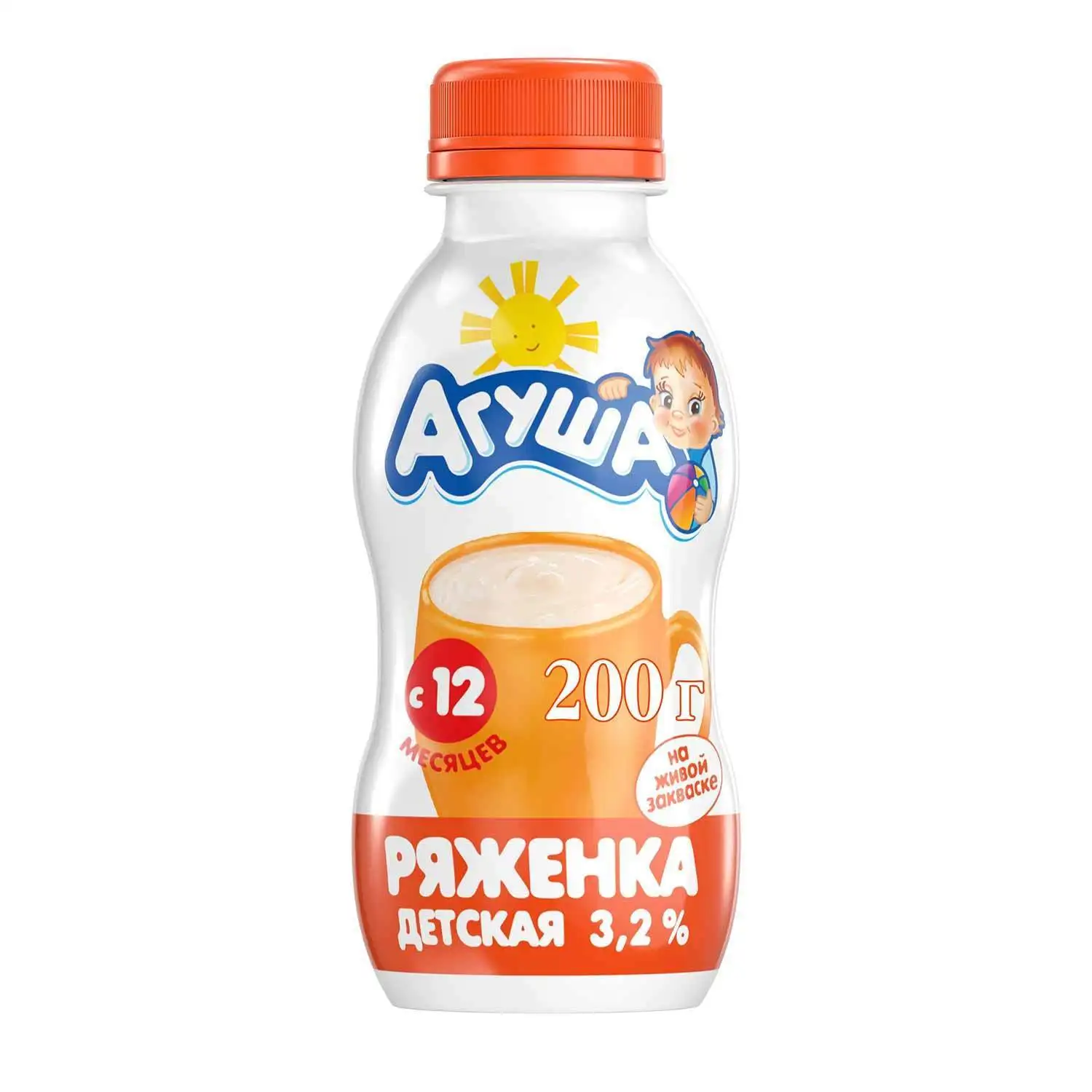 Ряженка Агуша с 12 месяцев 3 2% 200 г |