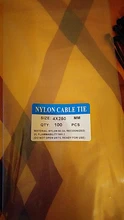 Brida de plástico autoblocante, cable de nailon, anillo de fijación, cremallera color negro, 5x300, 3x200 y 5x200, 100 unidades