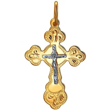 

Esthete cross in combined gold