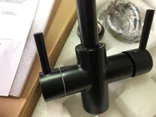 Grifo purificado múltiple para fregadero de cocina, mezclador de agua caliente y fría, con doble rotación de 360 grados