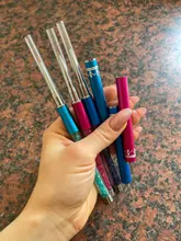 3 unids/lote lentejuelas arte de uñas cepillo dibujo de pintura de la pluma de herramienta de diseño la manicura/7/9/11mm acrílico de decoración de Gel UV herramientas