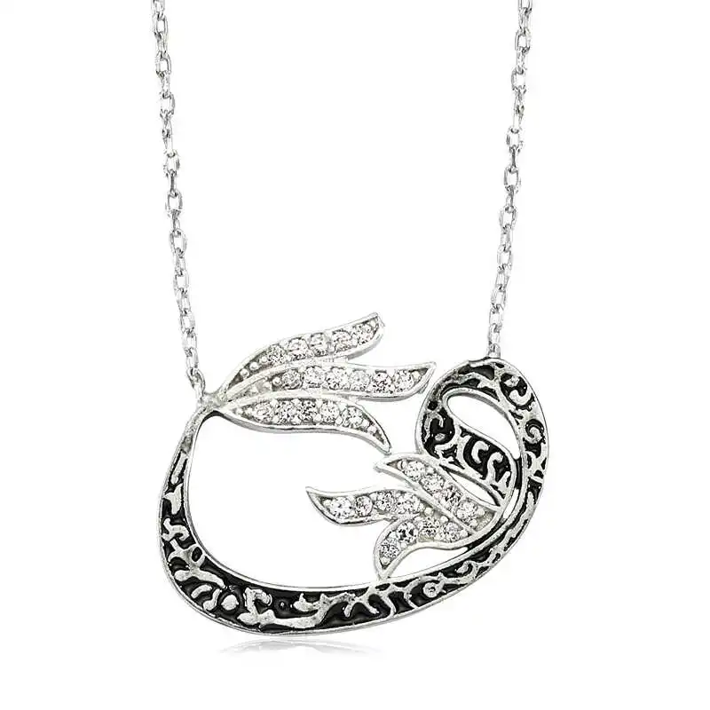 

Silver Tulip Vav Lady Necklace