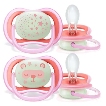 

ebebek Philips Avent Ultra Air Glow in the Dark Pacifier 6-18 Months for Girls 2 pcs