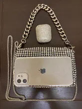 Cadena de aluminio de 20-40cm de oro plateado, correa para bolso, asas para bolso DIY, correa para bolso de repuesto, correas para bolso, accesorios para cadena