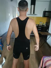 Santic-pantalones cortos con pechera para hombre, para Ciclismo de montaña, acolchados, para verano, talla asiática