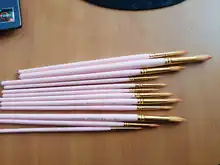 12 Uds. Pintura al óleo de pinceles de punta redonda para acuarela, conjunto de pinceles de pelo de nailon de diferentes tamaños, herramienta de dibujo fino