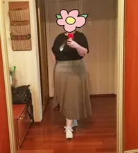 M-6XL-Falda larga con volantes para mujer, Falda larga con lazo y cintura alta, informal, elegante, de talla grande, para oficina, primavera y verano