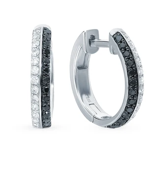 

Gold earrings with diamonds sunlight sample 585
