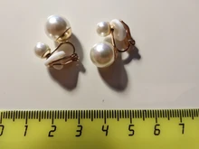 JIOFREE-pendientes de perlas de imitación para mujer, joyería Maxi sin perforaciones para fiesta de boda, regalo amor Navidad
