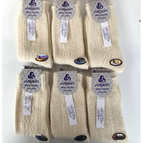 Calze di lana da donna da uomo bianche 6 paia cameriere 37-40 calze per  maglieria in lana aryaun calze invernali calze di lana - AliExpress