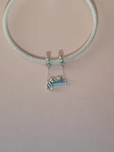 WOSTU-Cuenta para pulsera plata de primera ley forma corazón con flores, abalorio para brazalete, plata esterlina 925, crear bisutería, diseño retro, CQC1323