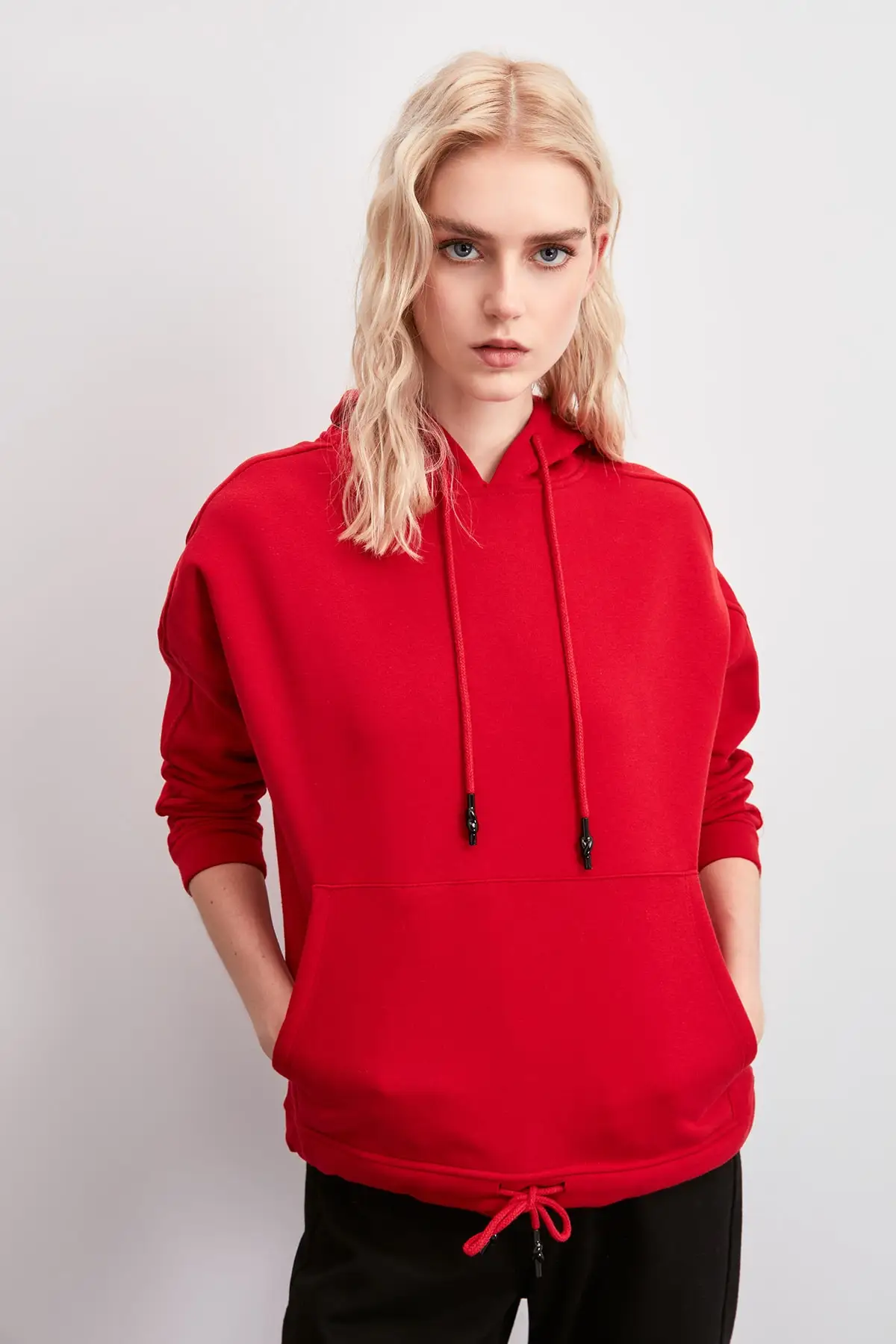 Trendyol/трикотажная толстовка с капюшоном и воротником «shardonlu» TWOAW20SW0791