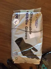 Guantes de nitrilo negro 100 unids/lote comida grado impermeable alergia libre desechable seguridad sintético guantes de nitrilo