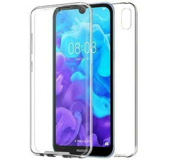 

Stand case double 360 ° for HUAWEI Y5 2019 Front + Back Clear