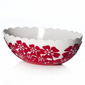 

Salad Bowl Oval Camellia 1,3 L (red)