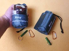 Saco de dormir compacto de supervivencia para emergencias, impermeable, reutilizable, térmico, Mylar