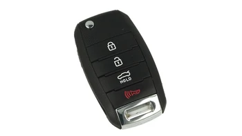 

Remote Key shell 3 buttons with blade HYNR14 battery on without Transponder chip for Kia Hyundai Grand Avega Santa Fe the