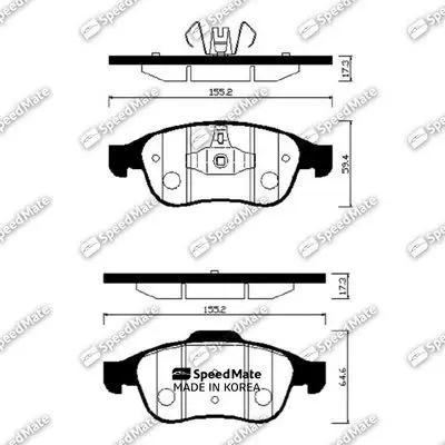 Колодки RENAULT DUSTER(HSA/M)(2.0),(1.5 DCI)(4WD),KAPTUR 4X4/