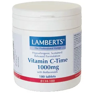 

VITAMIN C 1000 MG RETARD + BIOFLAVONOIDS 180 COMP LAMBERTS
