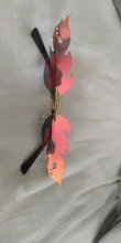 Gafas de sol de llamas de fuego onduladas sin montura, lentes de sol de estilo Retro angostos con protección UV 400, Estilo Vintage, accesorios para ciclismo al aire libre