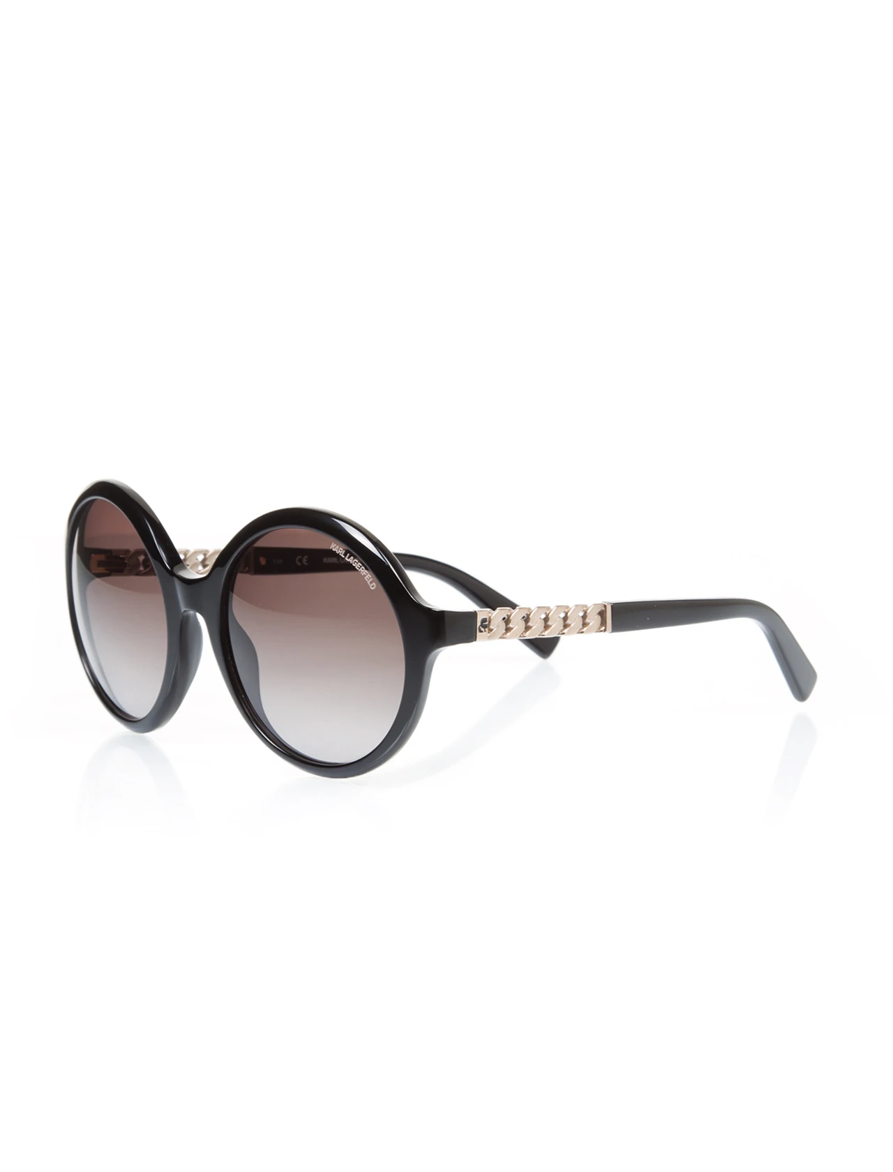 

Women's sunglasses kl 842 001 bone black organic round round 55-20-135 karl lagerfeld