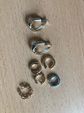 Pendientes de Clip de Color dorado Punk Rock para mujer, sin Piercing, cadena de eslabones moderna, pendientes de cartílago con estilo, joyería de fiesta