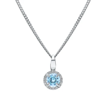 

Silver necklace with cubic zirconia sunlight sample 925