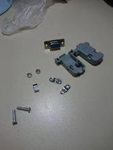 Juego de 2 conectores de puerto Serial RS232, carcasa de Enchufe macho hembra DB9, Conector de clavija de plástico de 9 pines, adaptador de toma COM, nuevo