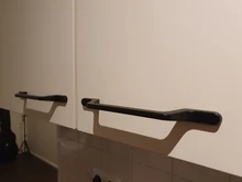 KK y FING Simple europeo negro cocina tiradores de puertas de armario oro mate de aleación de aluminio cajones tira mobiliario Hardware