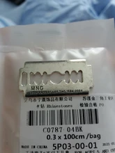 Colgante de hoja de afeitar Unisex, 8 Uds., collar de estilo Hip-hop, joyería de Metal, colgantes para artesanía Popular