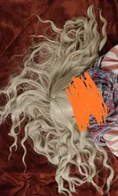 MSIWIGS peluca sintética de mujer, largo ondulado, rubio, Con flequillo, Gris, Rosa, peluca de Cosplay del pelo de chica, resistente al calor