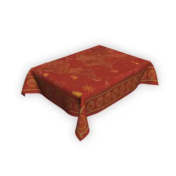 

Tablecloth waterproof "world map in the Marine style" Red, 180*145 cm