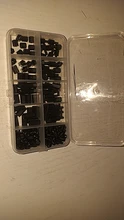 Flat-Head Screws Nuts Column Standoff-Spacer Plastic Spacing Nylon Hex Black/white M2.5