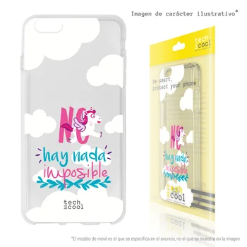 

FunnyTech®Stand case for Samsung Galaxy A8 Silicone Plus (2018) L Frase "nothing is impossible" transparent